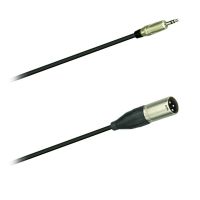 Audio adaptér kabel Jack 3,5 stereo  KM3P-XLR AC3M Amphenol (0,2m)