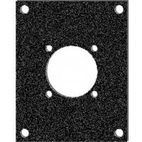 Čelní deska kovová EP-konektor Speakon 8 pól. 2HEx1BE Čelní deska kovová EP-konektor Speakon 8 pól. 2HEx1BE