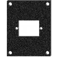 Čelní deska kovová 1× síťový konektor-zásuvka 2HEx1BE Čelní deska kovová 1× síťový konektor-zásuvka 2HEx1BE