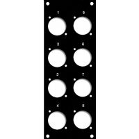 Čelní deska kovová 4HEx1BE popis (1-8/-48) Čelní deska kovová 4HEx1BE popis (1-8/-48)