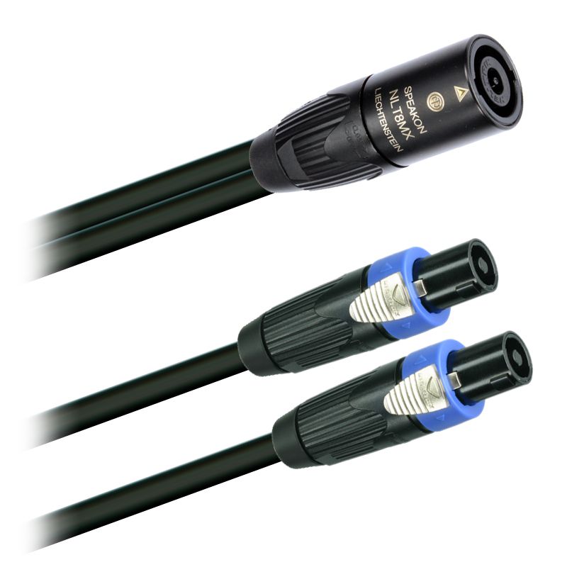 Reproduktorový OFC kabel  2x 4x2,5 mm2   Speakon NLT8MX-BAG -2x Speakon NLT4FX-BAG Neutrik  (1,0 m - 3m) Reproduktorový OFC kabel  2x 4x2,5 mm2   Speakon NLT8MX-BAG -2x Speakon NLT4FX-BAG Neutrik  (1,0 m - 3m)