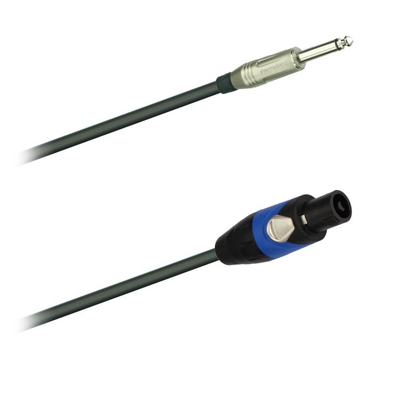 Reproduktorový kabel 2x1,5 mm2   Jack 6,3 ACPM-GN Amphenol - Speakon SP-2-FS Amphenol (1,5m - 10m) Reproduktorový kabel 2x1,5 mm2   Jack 6,3 ACPM-GN Amphenol - Speakon SP-2-FS Amphenol (1,5m - 10m)