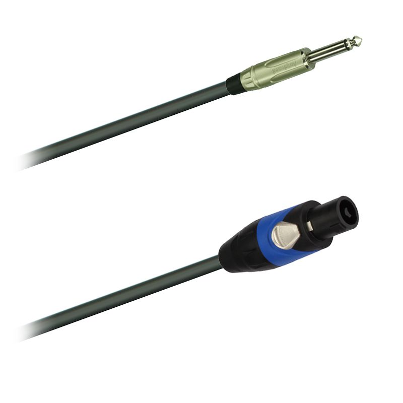 Reproduktorový kabel 2x2,5 mm2   Jack 6,3 ACPM-KN Amphenol - Speakon SP-2-FS Amphenol  (1,5m - 20m) Reproduktorový kabel 2x2,5 mm2   Jack 6,3 ACPM-KN Amphenol - Speakon SP-2-FS Amphenol  (1,5m - 20m)