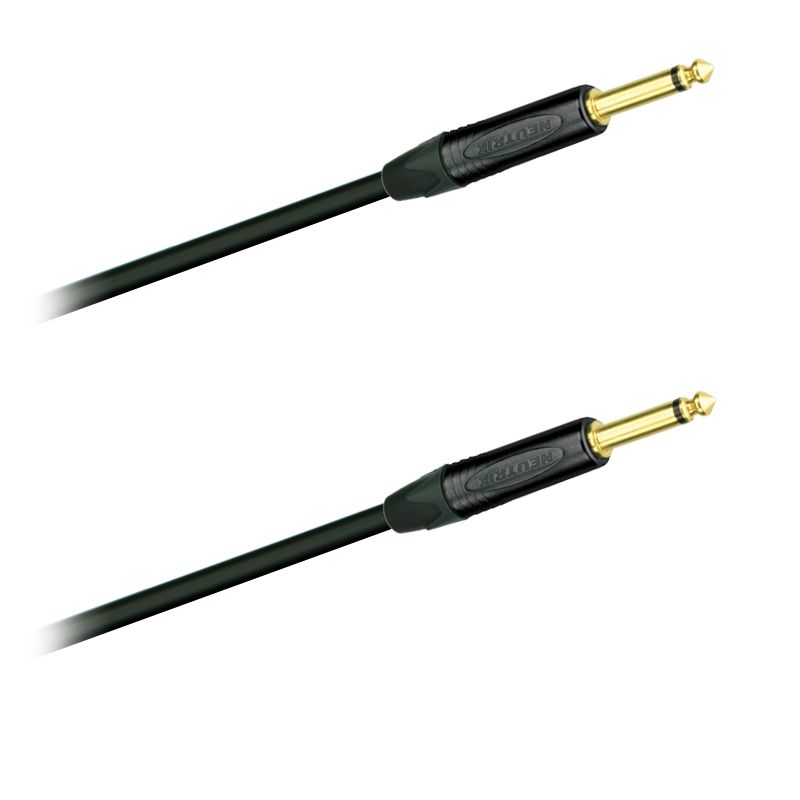 Instrument-kabel Jack 6,3mm / mono / zlato-černý Neutrik NP2X (1,5 m-10m) Instrument-kabel Jack 6,3mm / mono / zlato-černý Neutrik NP2X (1,5 m-10m)