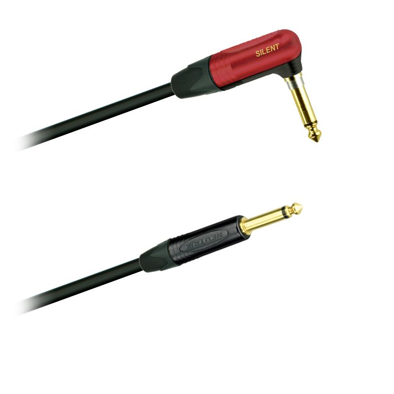 Instrument-kabel Jack 6,3mm / mono / Neutrik NP2X - úhl.-Jack 6,3mm / mono / Neutrik NP2RX-AU-SILENT (3,0 - 10m) Instrument-kabel Jack 6,3mm / mono / Neutrik NP2X - úhl.-Jack 6,3mm / mono / Neutrik NP2RX-AU-SILENT (3,0 - 10m)