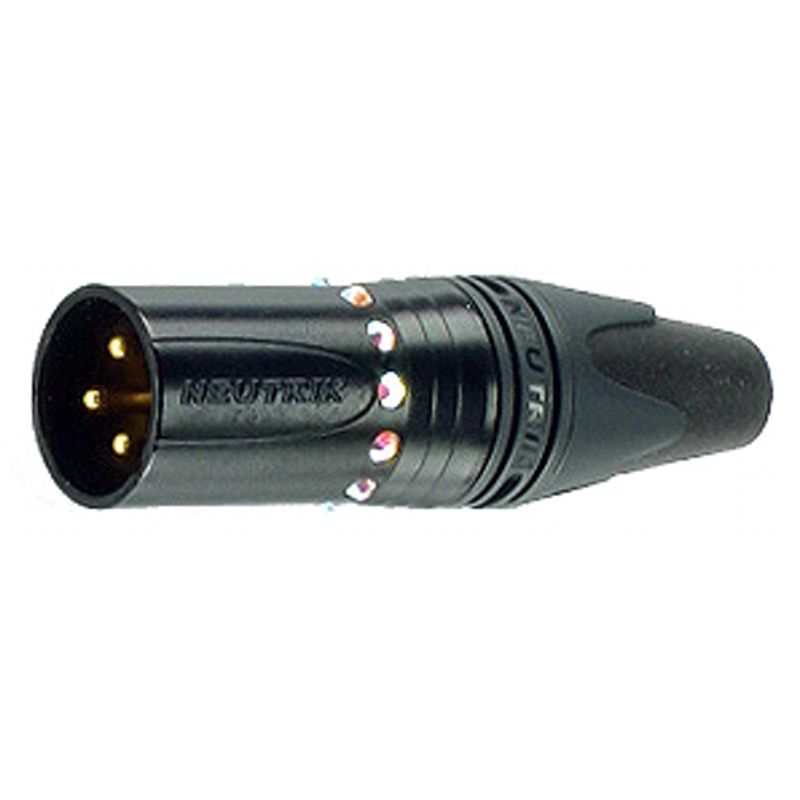 XLR/M konektor kov. Neutrik NC3MXX-B-Crystal XLR/M konektor kov. Neutrik NC3MXX-B-Crystal