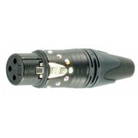 XLR/F spojka kov. Neutrik NC3FXX-B-Crystal XLR/F spojka kov. Neutrik NC3FXX-B-Crystal