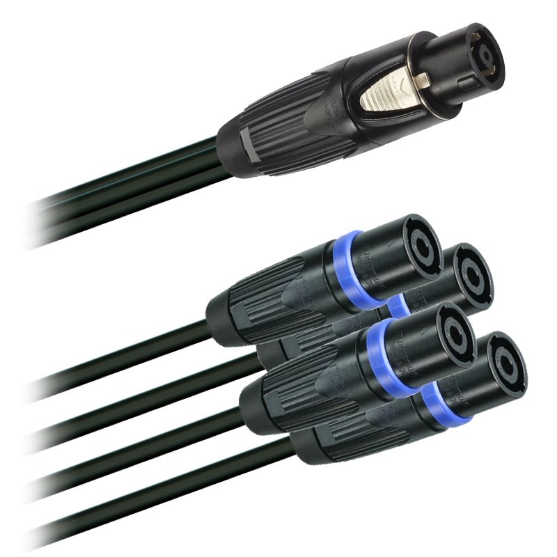 Reproduktorový kabel 4x 2x2,5 mm2  Speakon NLT8MFX-BAG - 4x Speakon NLT4MX-BAG  (1,0m - 3,0m) Reproduktorový kabel 4x 2x2,5 mm2  Speakon NLT8MFX-BAG - 4x Speakon NLT4MX-BAG  (1,0m - 3,0m)
