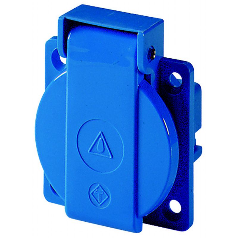 Schuko vestav. zásuvka s víčkem 230V/16A Schuko vestav. zásuvka s víčkem 230V/16A