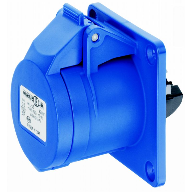 CEE zásuvka 3 pólová (rovné provedení) CEE zásuvka 3 pólová (rovné provedení)