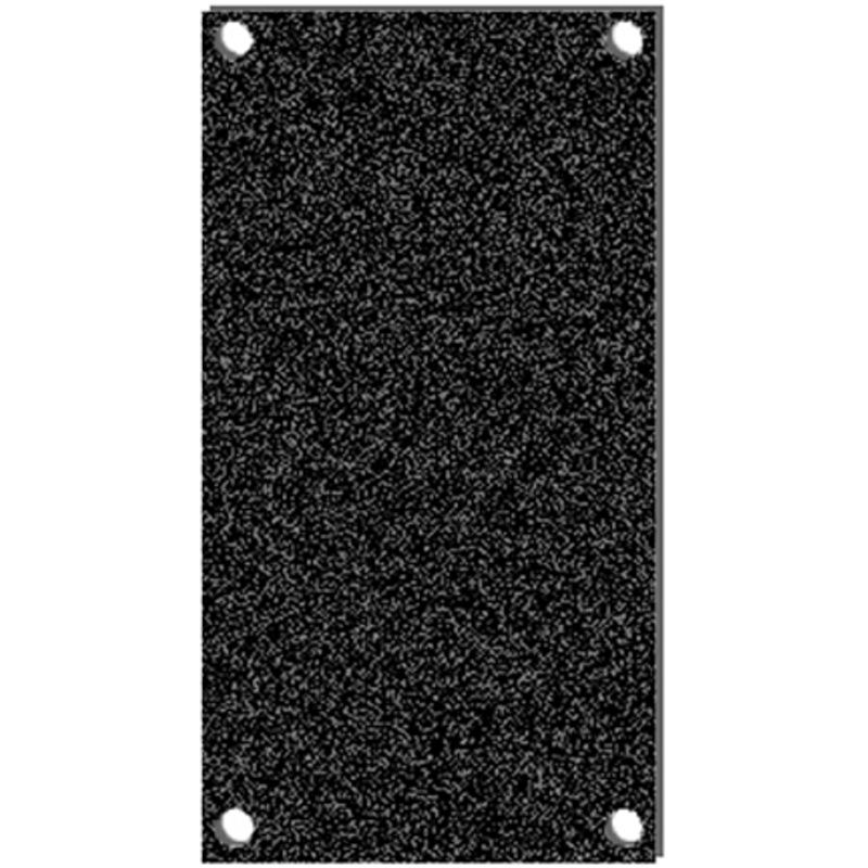 Čelní deska kovová záslepka 3HE×1BE Čelní deska kovová záslepka 3HE×1BE