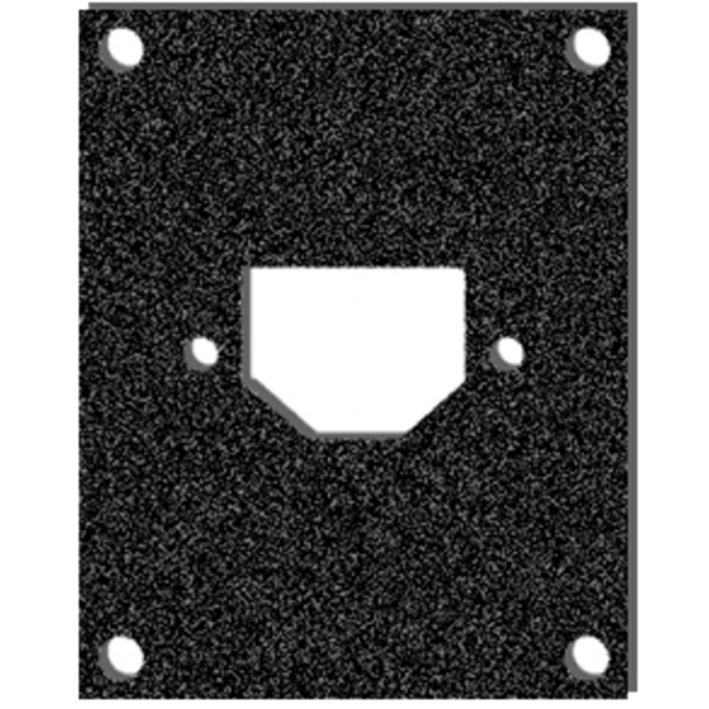 Čelní deska kovová 1 x síťový konektor-konektor 2HEx1BE Čelní deska kovová 1 x síťový konektor-konektor 2HEx1BE