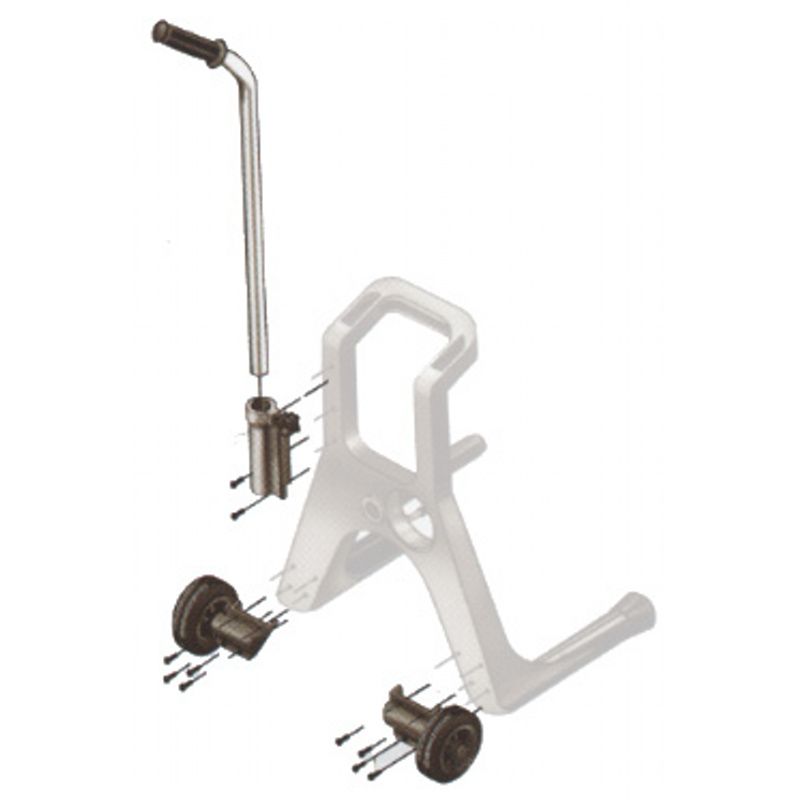 Pojízdný rám s výškově nastavitelným ocel.držákem Pojízdný rám s výškově nastavitelným ocel.držákem