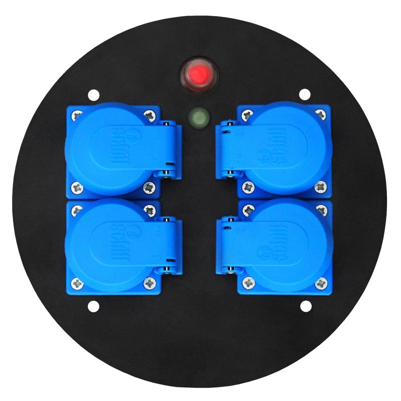 Schuko-zásuvková deska s tepel. ochranou prodrátované KOMB.MD3L Schuko-zásuvková deska s tepel. ochranou prodrátované KOMB.MD3L